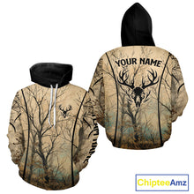 Load image into Gallery viewer, Deadwood Hunter Custom Name Long Sleeve, Hoodie Shirt For Deer hunters NBT02