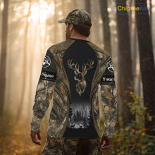 Load image into Gallery viewer, Brown Camo Deer Hunting 3D Prints Custom Name Shirts, Deer Hunting Clothes, Hunting Gifts NBT111