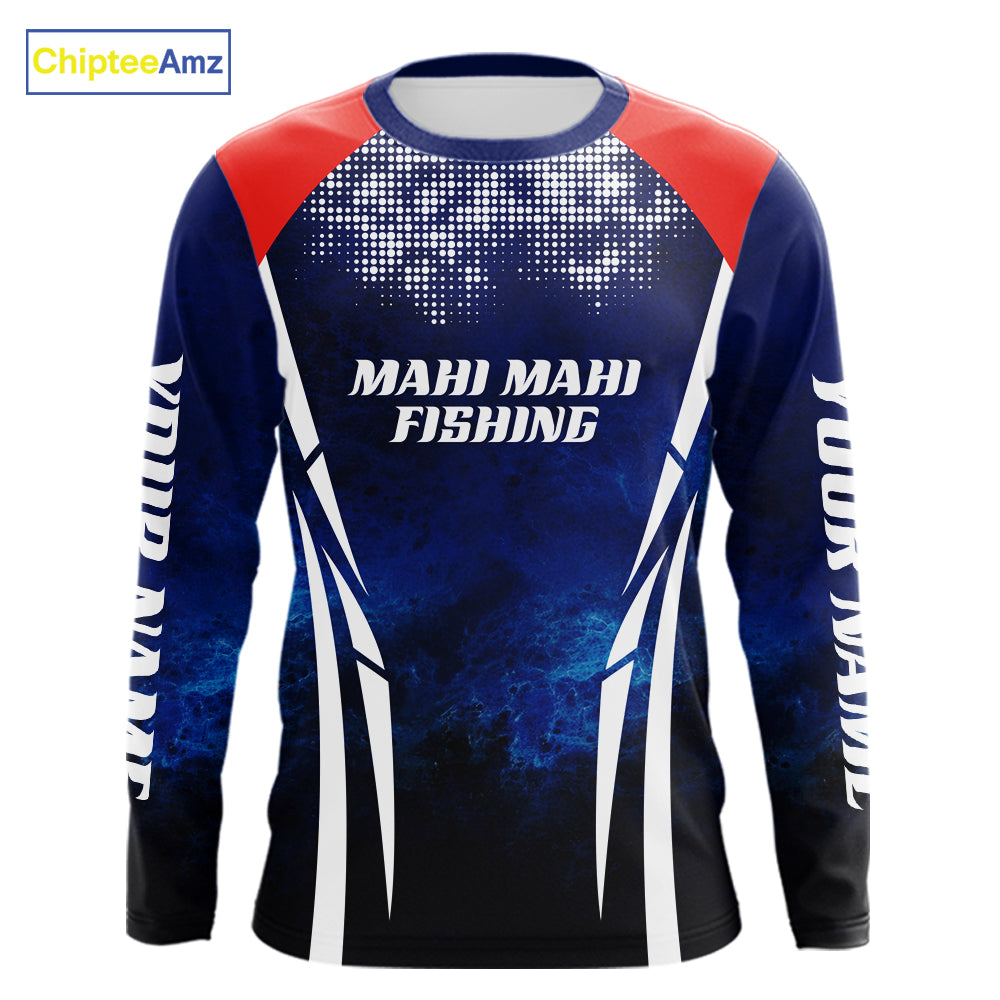 Personalized Mahi Mahi Fishing Hood UV Protection Saltwater Fishing Shirts NBT373
