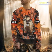 Load image into Gallery viewer, Orange Camo Deer Hunting 3D All Over Print Shirt, Custom Name Big Game for the Deer Hunter NBT30