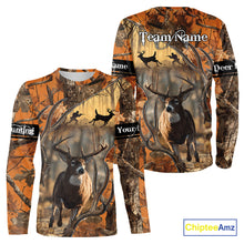 Load image into Gallery viewer, Fall Season Orange Camo Whitetail Deer Hunting Shirt - Hunting Clothes for Men, Deer Hunting Gifts NBT31