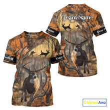 Load image into Gallery viewer, Fall Season Orange Camo Whitetail Deer Hunting Shirt - Hunting Clothes for Men, Deer Hunting Gifts NBT31