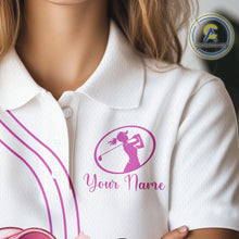 Load image into Gallery viewer, Funny Ostrich Womens Golf Polo Shirts, Cute Women's Golf Shirts, Girls Golf Shirts NBT495