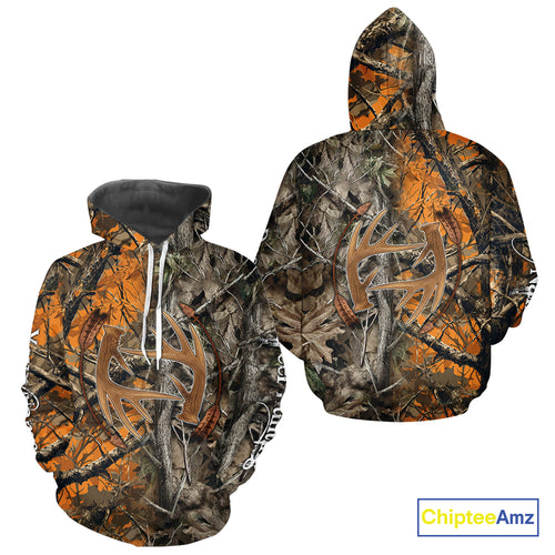 Deer Hunting Full Camo Printing Custom Name Shirts, Best Deer Hunting Clothes for Men NBT154