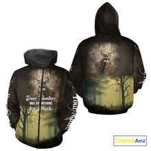 Load image into Gallery viewer, Best Brown Camo Deer Hunting Clothes Custom Name Whitetail Deer Design Hunting Gifts NBT78