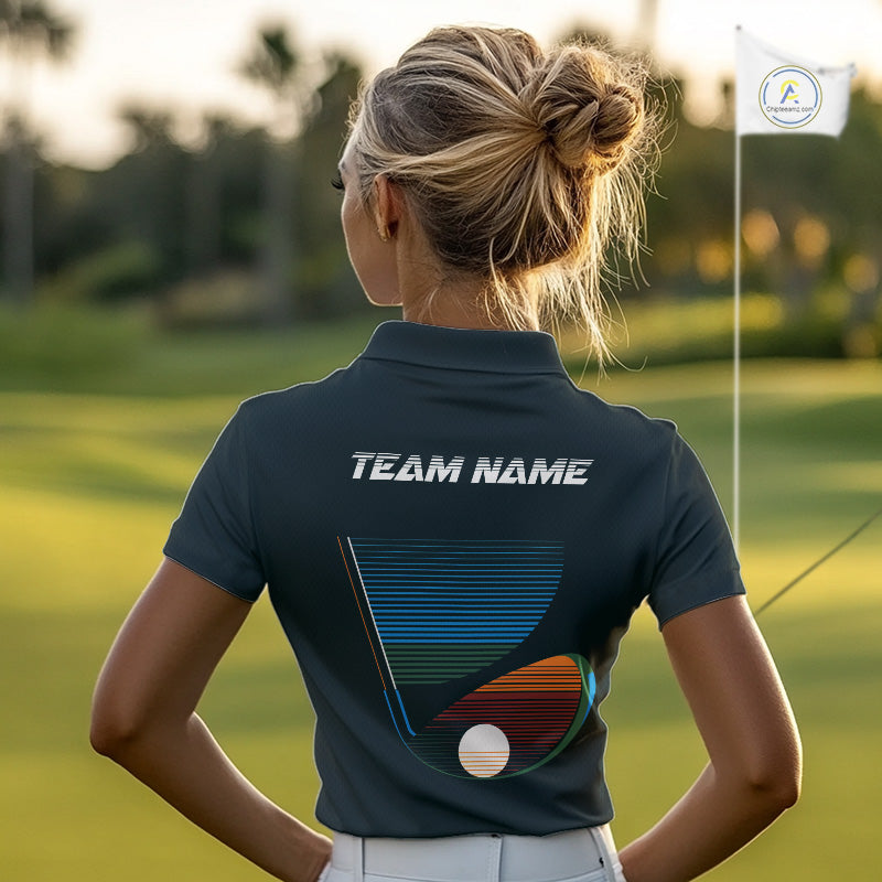 Custom Golf Team Polo Shirt For Women With Colorful Club Design, Matching Golf Shirt For Team NBT780