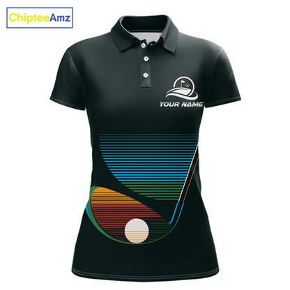 Custom Golf Team Polo Shirt For Women With Colorful Club Design, Matching Golf Shirt For Team NBT780