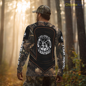 Brown Camouflage Deer Hunting 3D Printing Custom Name Shirts, Deer Hunting Apparel, Hunting Gifts NBT213