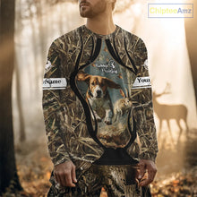 Load image into Gallery viewer, Personalized Rabbit Hunting Beagle Dog 3D All Over Printed Shirts, Hunting Clothes for Men NBT326