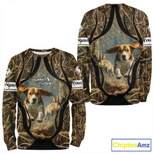 Load image into Gallery viewer, Personalized Rabbit Hunting Beagle Dog 3D All Over Printed Shirts, Hunting Clothes for Men NBT326