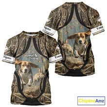 Load image into Gallery viewer, Personalized Rabbit Hunting Beagle Dog 3D All Over Printed Shirts, Hunting Clothes for Men NBT326