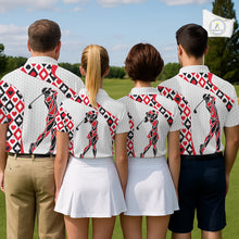 Load image into Gallery viewer, Personalized Poker Mens Golf Polo Shirt Custom Name Funny Golf Top For Team, Golfer Gift For Men NBT497