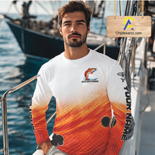 Load image into Gallery viewer, Redfish Fishing Scales Custom Name UV Protection Long Sleeve Fishing Shirts NBT514