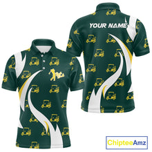 Load image into Gallery viewer, Custom Best Dad Golf Polo Shirt, Fathers Day Gift For Dad Papa, Golf Outfit, Men Polo Shirt NBT711