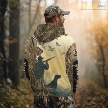 Load image into Gallery viewer, Mallard Duck Hunting Waterfowl Camouflage Shirts, Personalized Duck Hunting Gifts NBT112