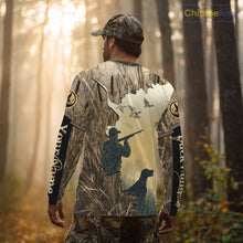 Load image into Gallery viewer, Mallard Duck Hunting Waterfowl Camouflage Shirts, Personalized Duck Hunting Gifts NBT112