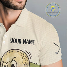 Load image into Gallery viewer, Vintage Funny Golf Ball Custom Team Polo Shirt, Personalized Mens Golf Polo Shirt, Golf Lovers Gift NBT608