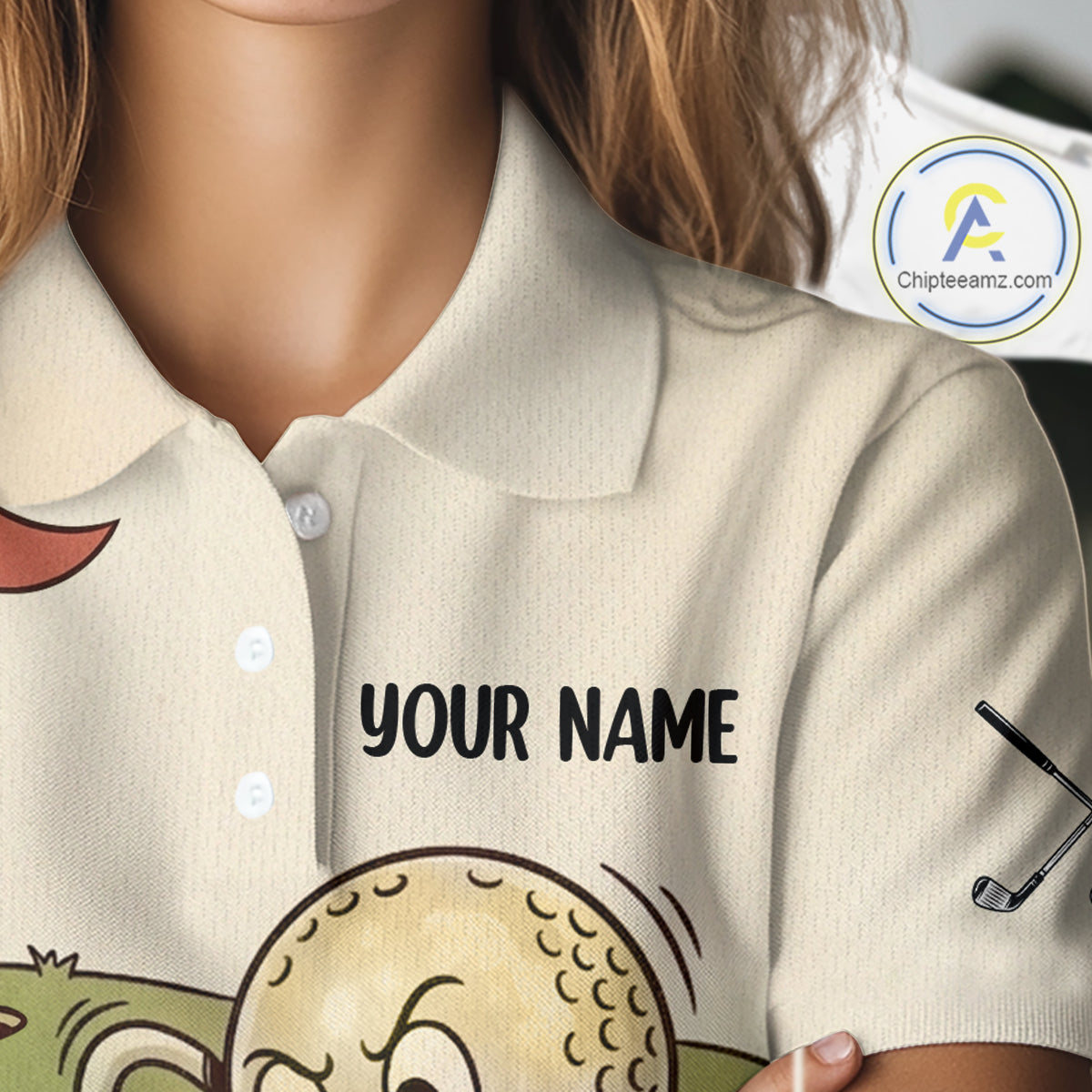 Vintage Funny Golf Ball Custom Team Polo Shirt, Personalized Womens Golf Polo Shirt, Golf Lovers Gift NBT608