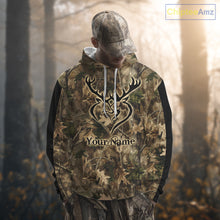 Load image into Gallery viewer, Deer Hunting Camouflage Customize Name 3D All Over Printed Shirts Hunting Outfits for Hunters NBT117