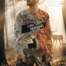 Load image into Gallery viewer, Personalized Deer Hunting Shirt 3D All Over Print Orange Camo Hunting Clothes NBT119