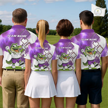 Load image into Gallery viewer, Four people wearing matching golf outfits on a golf course.