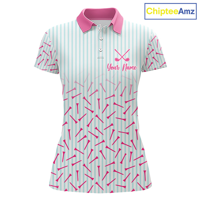 front view of best mom golf polo shirt custom face mother’s day gift