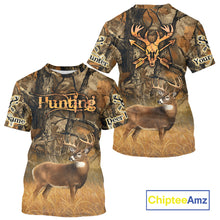 Load image into Gallery viewer, Whitetail Deer 3D All Over Printed Fall Season Camo Custom Name Best Gifts for Hunters NBT69