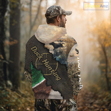 Load image into Gallery viewer, Mallard Duck Hunting Shirts, Personalized Hunting Clothes, Duck Hunting Camo Shirts, Duck Hunting Gifts NBT76