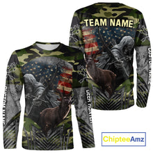 Load image into Gallery viewer, Grim Reaper US Flag Deer Hunting Hoodie, Longsleeve Shirt, Gifts for Hunters NBT07