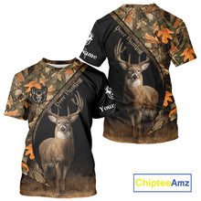 Load image into Gallery viewer, Whitetail Deer Hunting Orange Camouflage Shirts for Men, Hunting Clothes for Deer Hunting Season NBT105
