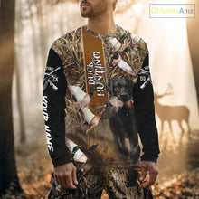 Load image into Gallery viewer, Duck Hunting with Black Lab Custom Name 3D All Over Print Camo Shirt, Hunting Gifts for Hunters NBT109
