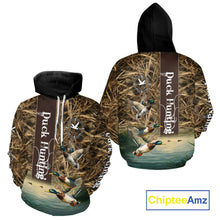 Load image into Gallery viewer, Best Duck Hunting Camouflage Custom Name 3D Shirts, Personalized Duck Hunting Gifts NBT113