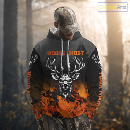 Deer Hunting Shirt Wood Ghost Orange Camo 3D All Over Print  NBT21