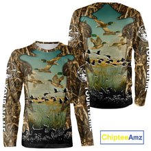 Load image into Gallery viewer, Waterfowl Duck Hunting Camouflage 3D Printing Shirts, Personalized Duck Hunting Shirts NBT137