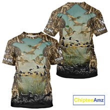 Load image into Gallery viewer, Waterfowl Duck Hunting Camouflage 3D Printing Shirts, Personalized Duck Hunting Shirts NBT137