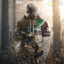 Load image into Gallery viewer, Duck Hunting with Dog Black Labs 3D All Over Printing Shirts for Men, Gifts for Duck Hunters NBT45