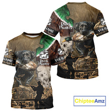 Load image into Gallery viewer, Duck Hunting with Dog Black Labs 3D All Over Printing Shirts for Men, Gifts for Duck Hunters NBT45