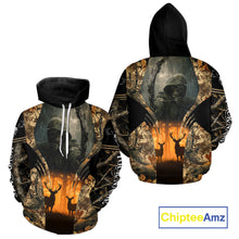 Load image into Gallery viewer, Best Deer Hunting Camo Grim Reaper Shirts - Deer Hunting Clothes, Big Game Hunting Gifts for Men NBT49