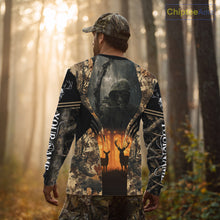 Load image into Gallery viewer, Best Deer Hunting Camo Grim Reaper Shirts - Deer Hunting Clothes, Big Game Hunting Gifts for Men NBT49
