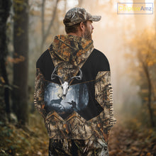 Load image into Gallery viewer, Custom 3D Deer Hunting Forest Camo with Big Buck Shirt for Men, Best Hunting Gifts for Hunters NBT72