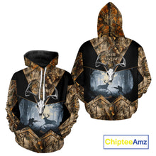 Load image into Gallery viewer, Custom 3D Deer Hunting Forest Camo with Big Buck Shirt for Men, Best Hunting Gifts for Hunters NBT72