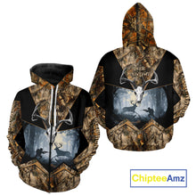 Load image into Gallery viewer, Custom 3D Deer Hunting Forest Camo with Big Buck Shirt for Men, Best Hunting Gifts for Hunters NBT72