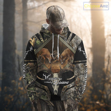 Load image into Gallery viewer, Personalized Mule Deer Hunting Forest Camo 3D All Over Printed Shirts, Best Deer Hunting Gifts for Men NBT77