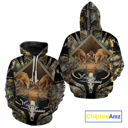 Personalized Mule Deer Hunting Forest Camo 3D All Over Printed Shirts, Best Deer Hunting Gifts for Men NBT77