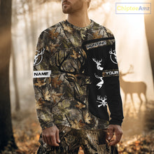 Load image into Gallery viewer, Custom Deer Hunting Fall Camo Shirts for Men, Hunting Gifts, Camouflage Deer Hunting Shirts NBT84