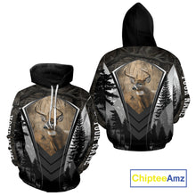 Load image into Gallery viewer, Beautiful Whitetail Deer Hunting Dark Camo 3D All Over Printed Shirts, Hunting Gifts for Men NBT86