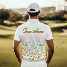 Load image into Gallery viewer, Mens Golf Polo Shirts Colorful Tie Dye Pattern Custom Name, Golf Shirts For Men NBT500