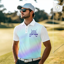 Load image into Gallery viewer, Hologram Mens Polo Golf  Shirts Custom Name Golf Shirt For Men, Golf Team Clothes NBT506