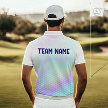 Load image into Gallery viewer, Hologram Mens Polo Golf  Shirts Custom Name Golf Shirt For Men, Golf Team Clothes NBT506