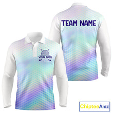 Load image into Gallery viewer, Hologram Mens Polo Golf  Shirts Custom Name Golf Shirt For Men, Golf Team Clothes NBT506